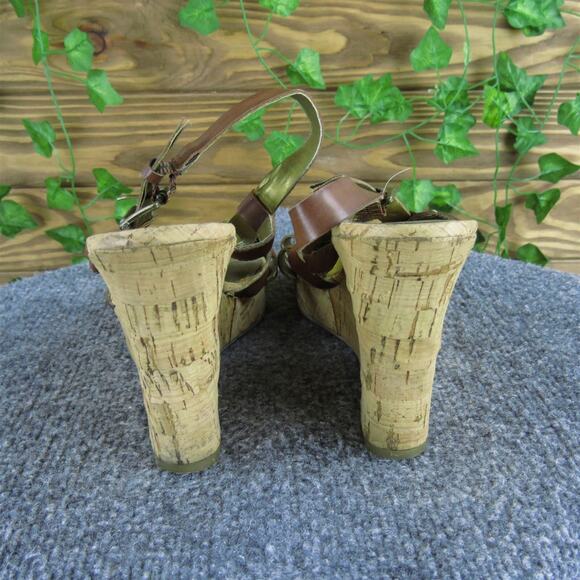 Guess Women's Neona Strappy Brown Synthetic Sz 8.5 Medium Gently Used 2025 - Picture 4 of 8